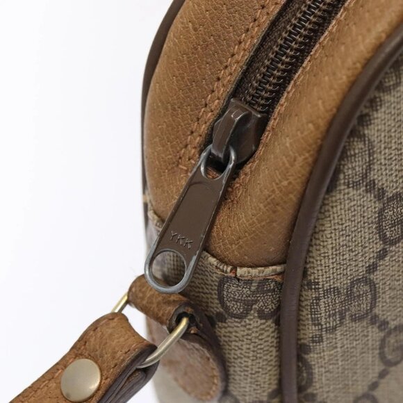 GUCCI GG Supreme Web Sherry Line Clutch Bag PVC Beige Red 89 01 034 Auth fm3793 - Picture 9 of 16